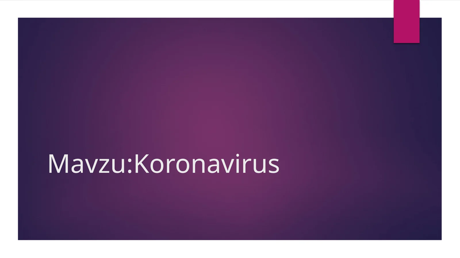 Koronavirus 1