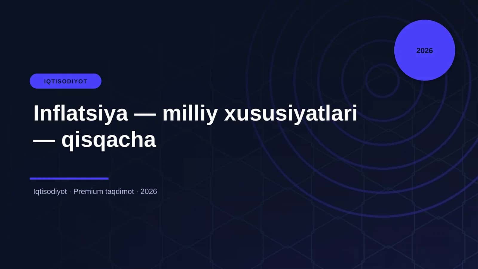 Inflatsiya — milliy xususiyatlari — qisqacha 1