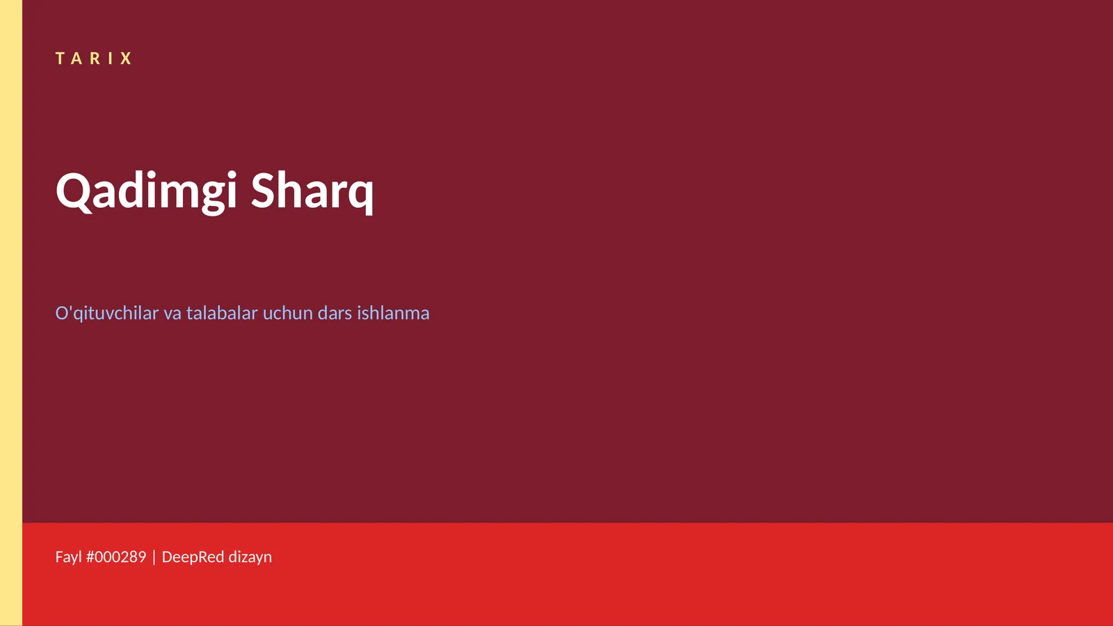 Qadimgi Sharq dars ishlanma 1