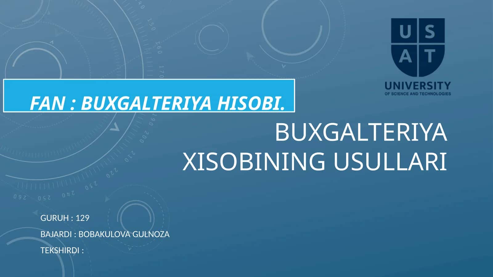 Buxgalteriyahisobining usullari 1