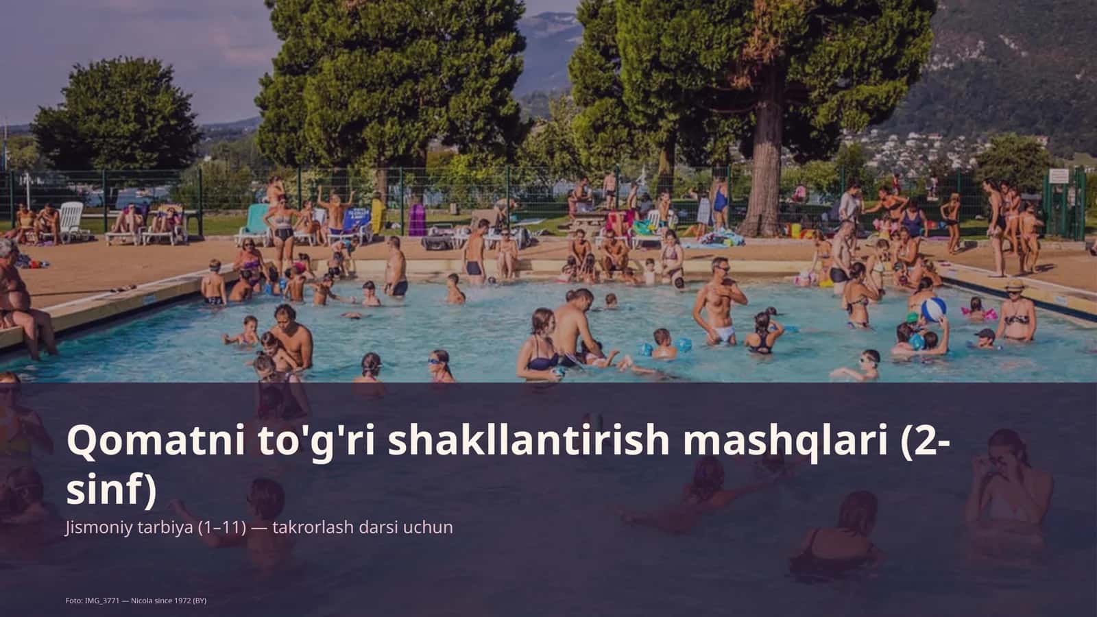 Qomatni to'g'ri shakllantirish mashqlari (2-sinf) 1