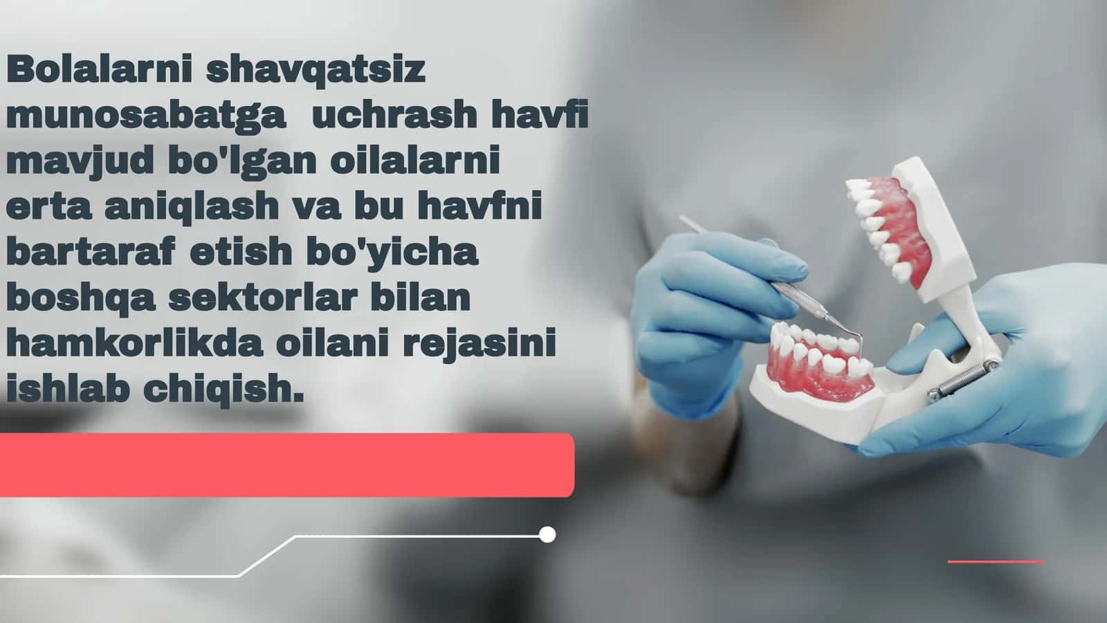 Bolalarni shavqatsiz munosabatga  uchrash havfi mavjud bo'lgan oilalarni erta aniqlash va bu havfni 1