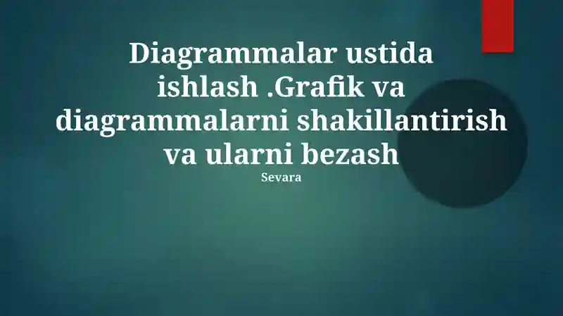 Diagrammalar ustida ishlash