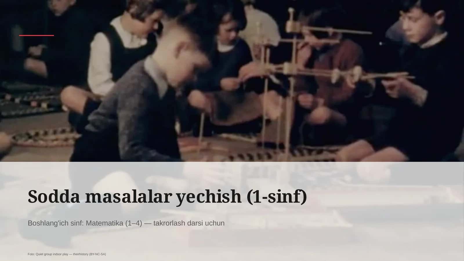 Sodda masalalar yechish (1-sinf) 3