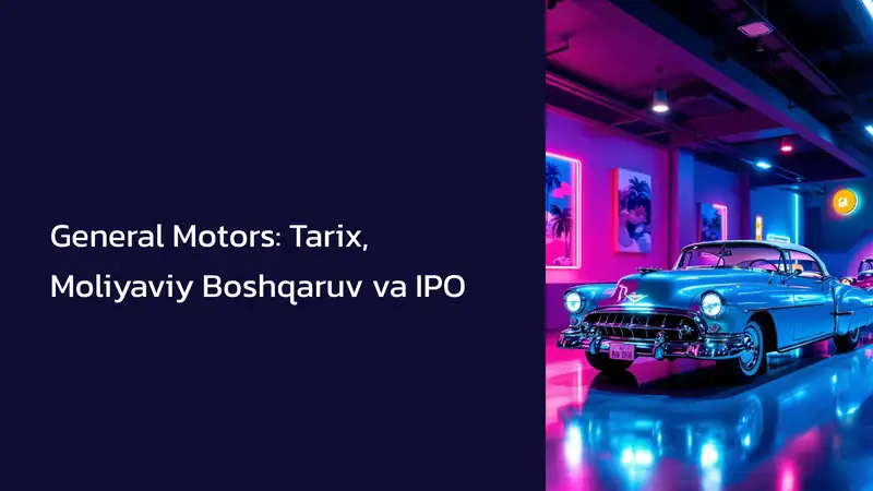 General Motorsning tashkil Topish Tarixi 1
