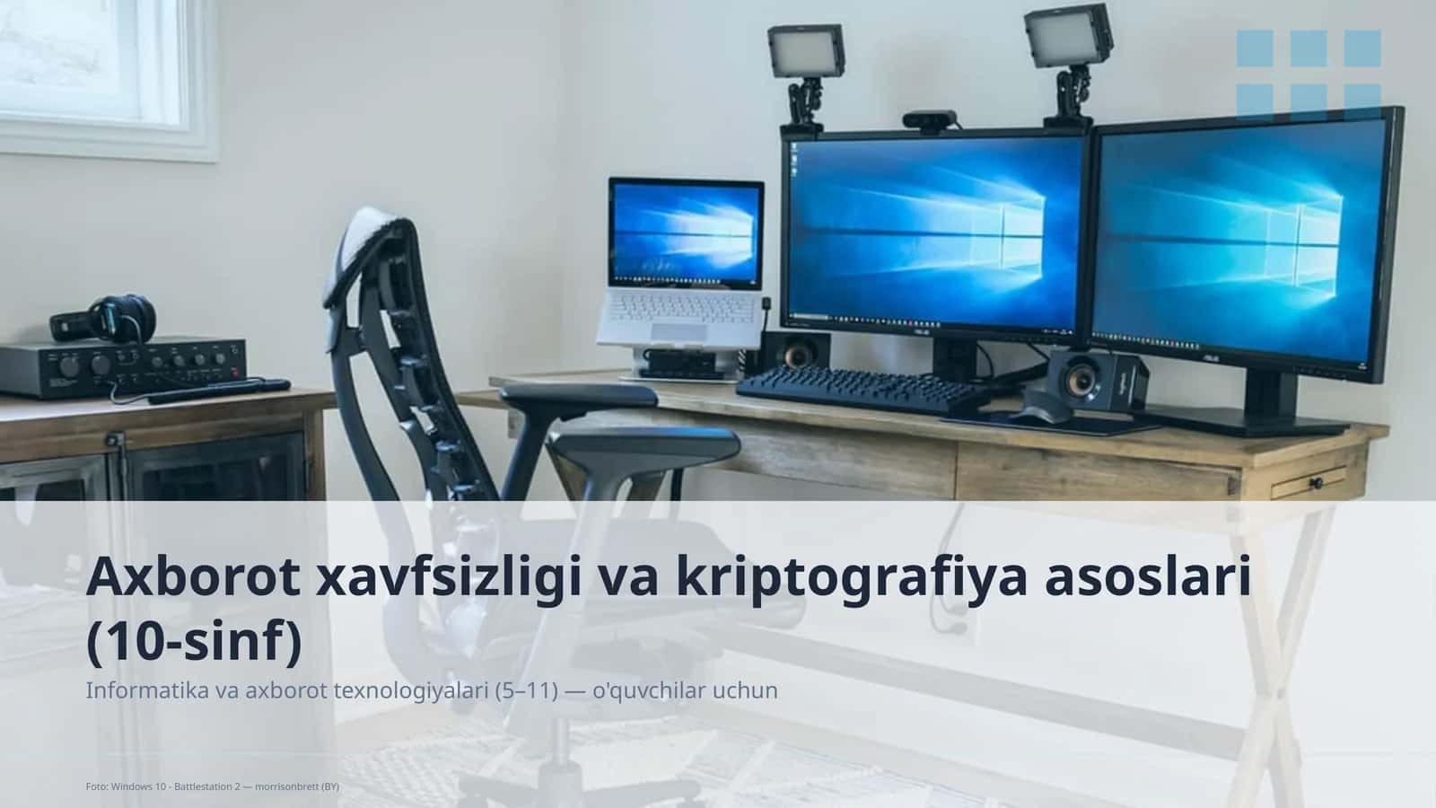 Axborot xavfsizligi va kriptografiya asoslari (10-sinf) 1