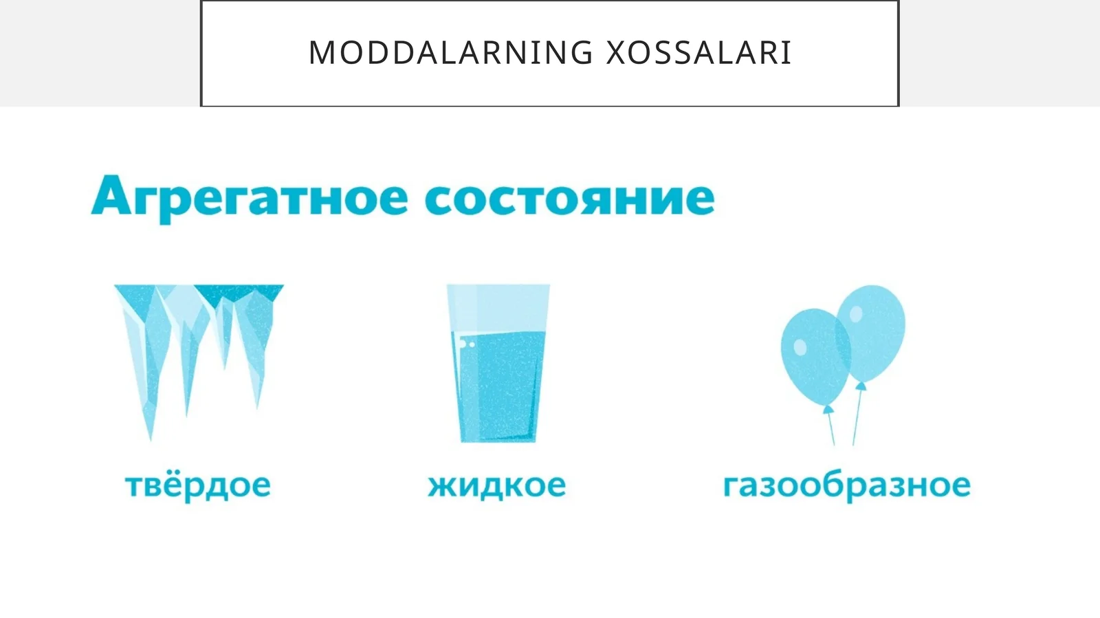 Moddalarning xossalari 1