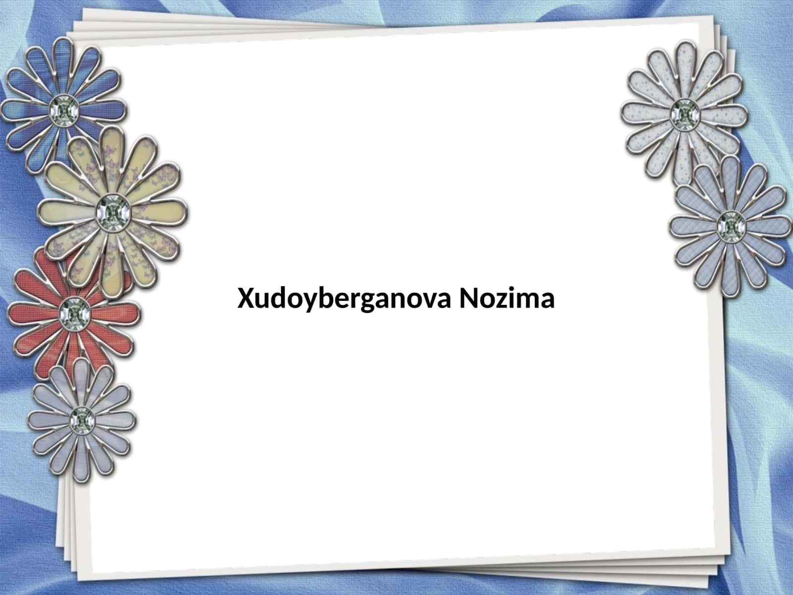 Худойберганова Nozima 1