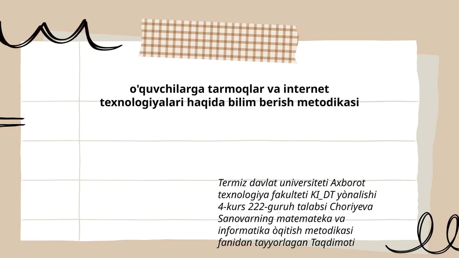 o'quvchilarga tarmoqlar va internet texnologiyalari haqida bilim berish metodikasi 1