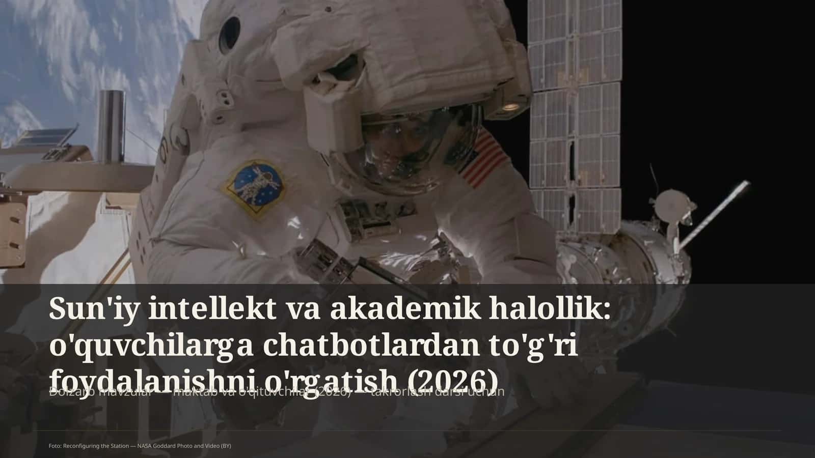 Sun'iy intellekt va akademik halollik: o'quvchilarga chatbotlardan to'g'ri foydalanishni o'rgatish 1
