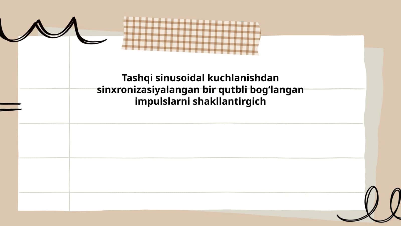 Sinusoidal kuchlanishning tavsifi 1