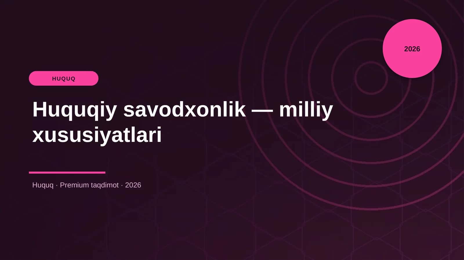 Huquqiy savodxonlik — milliy xususiyatlari 1
