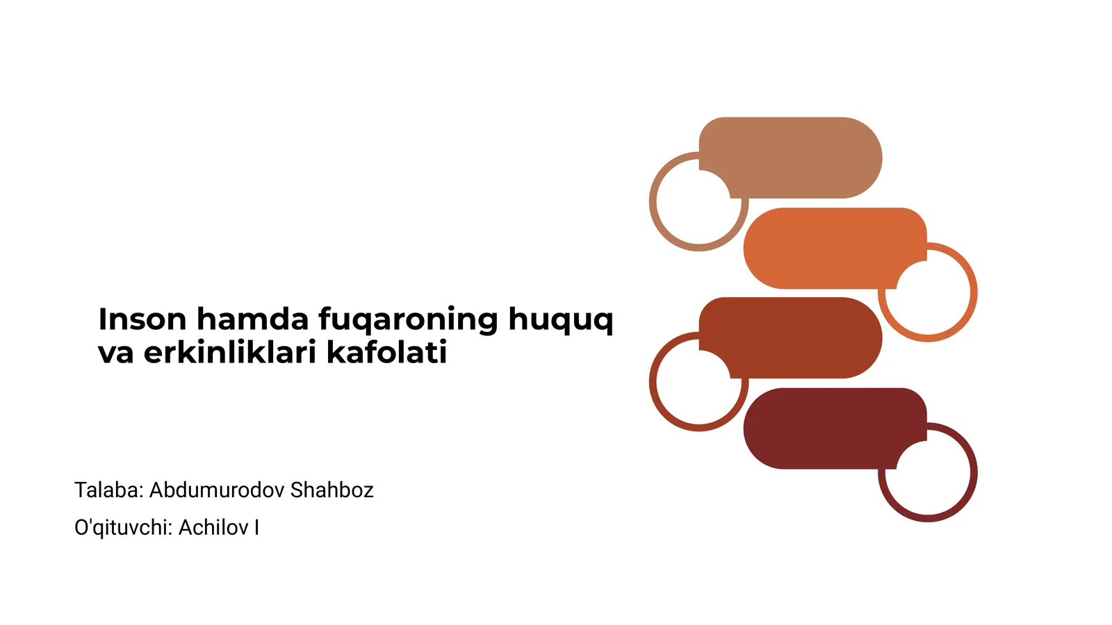 Inson hamda fuqaroning huquq va erkinliklari kafolati 1