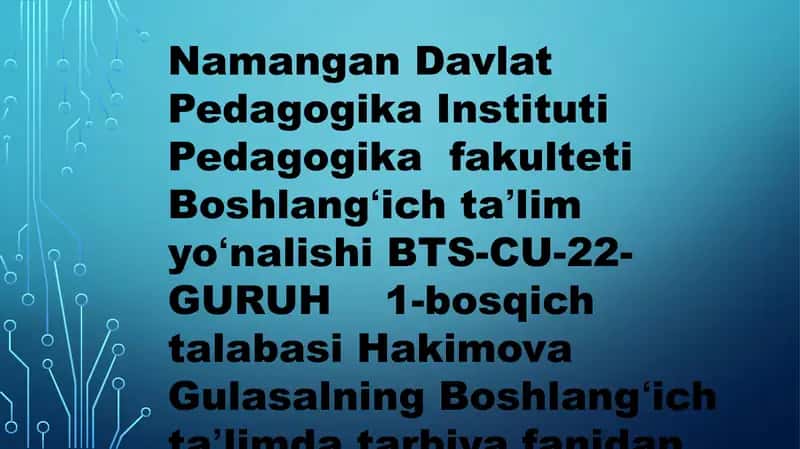 Ota-onalar bilan hamkorlikni yoʻlga qoʻyishning pedagogik-psixologik shart-sharoitlari 1