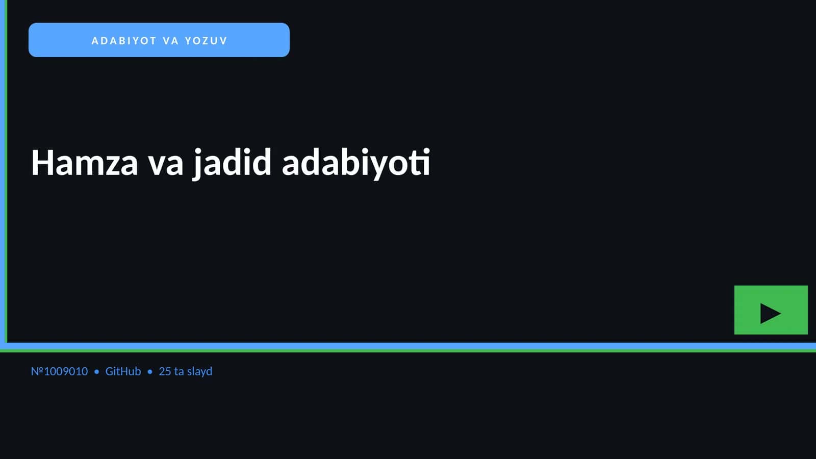 Hamza va jadid adabiyoti 1