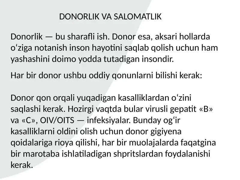 Donorlik 1
