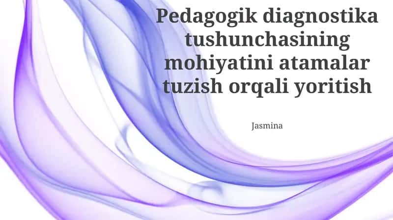 Pedagogik diagnostika 1