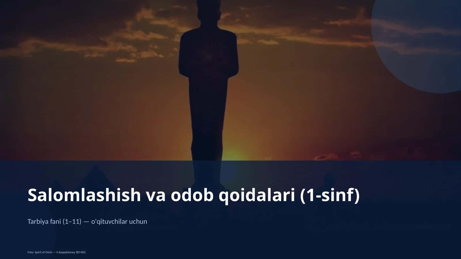 Salomlashish va odob qoidalari (1-sinf) 1