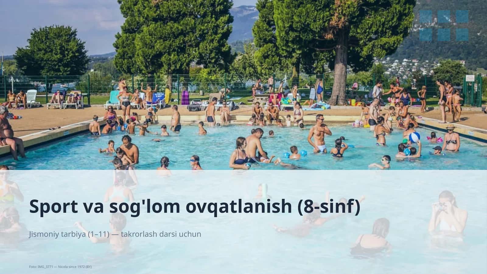 Sport va sog'lom ovqatlanish (8-sinf) 1