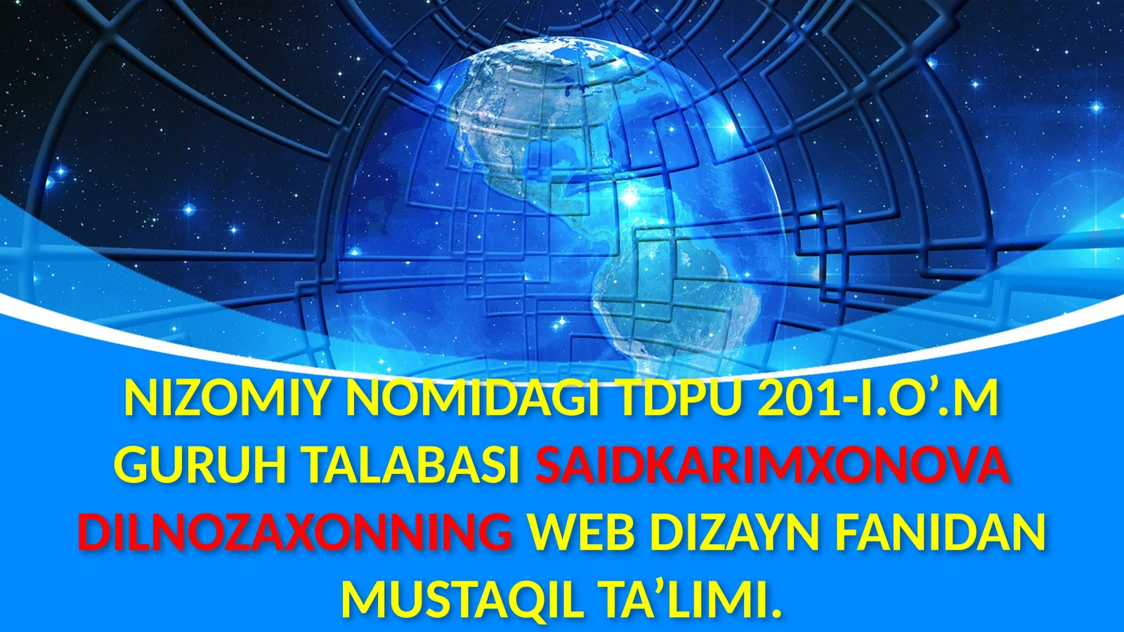 WEB SAHIFA DIZAYNINI YARATISH 1