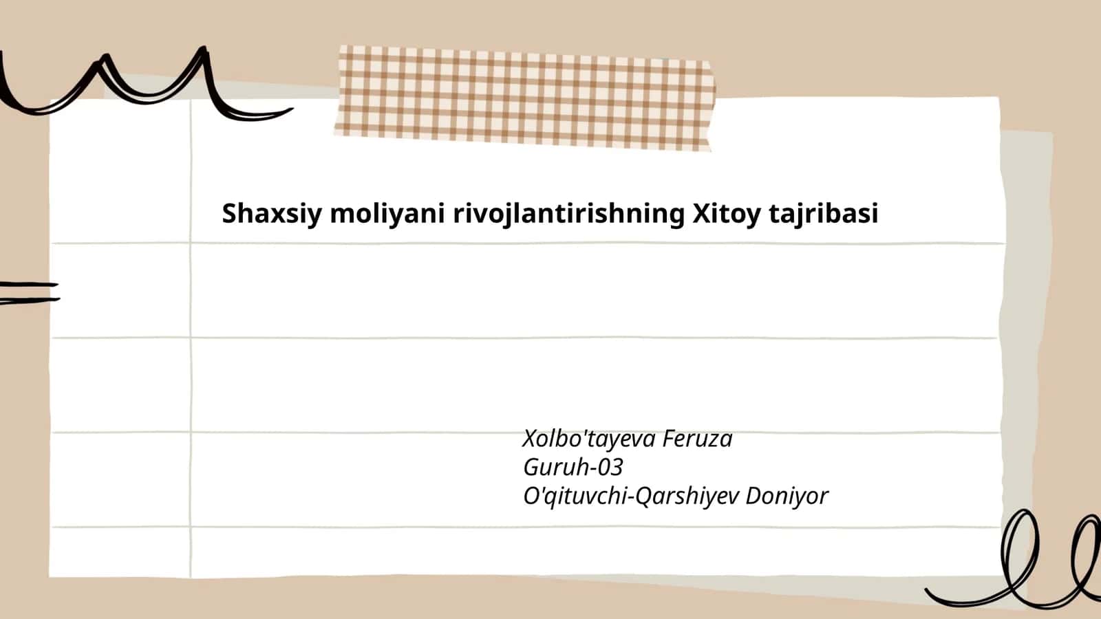 Xitoyning shaxsiy moliyaviy menejment strategiyalari 1