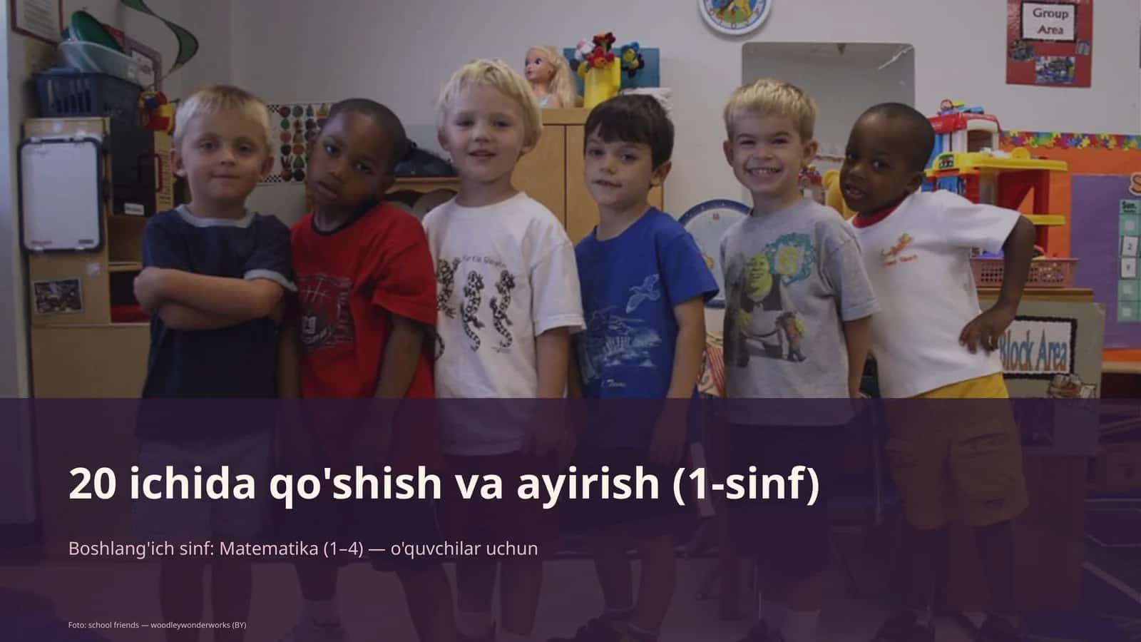 20 ichida qo'shish va ayirish (1-sinf) 1