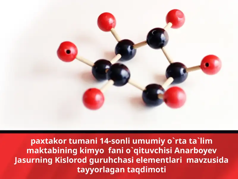 Kislorod guruhchasi elementlari 1