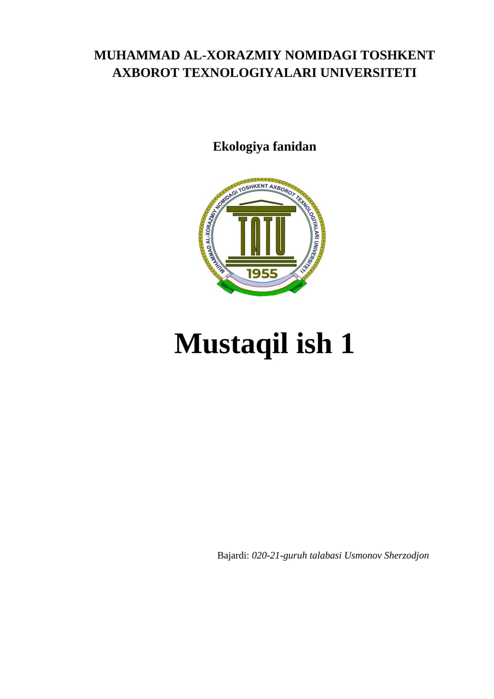 BIOLOGIK RESURSLARNING EKOLOGIKFUNKSIYASI 1