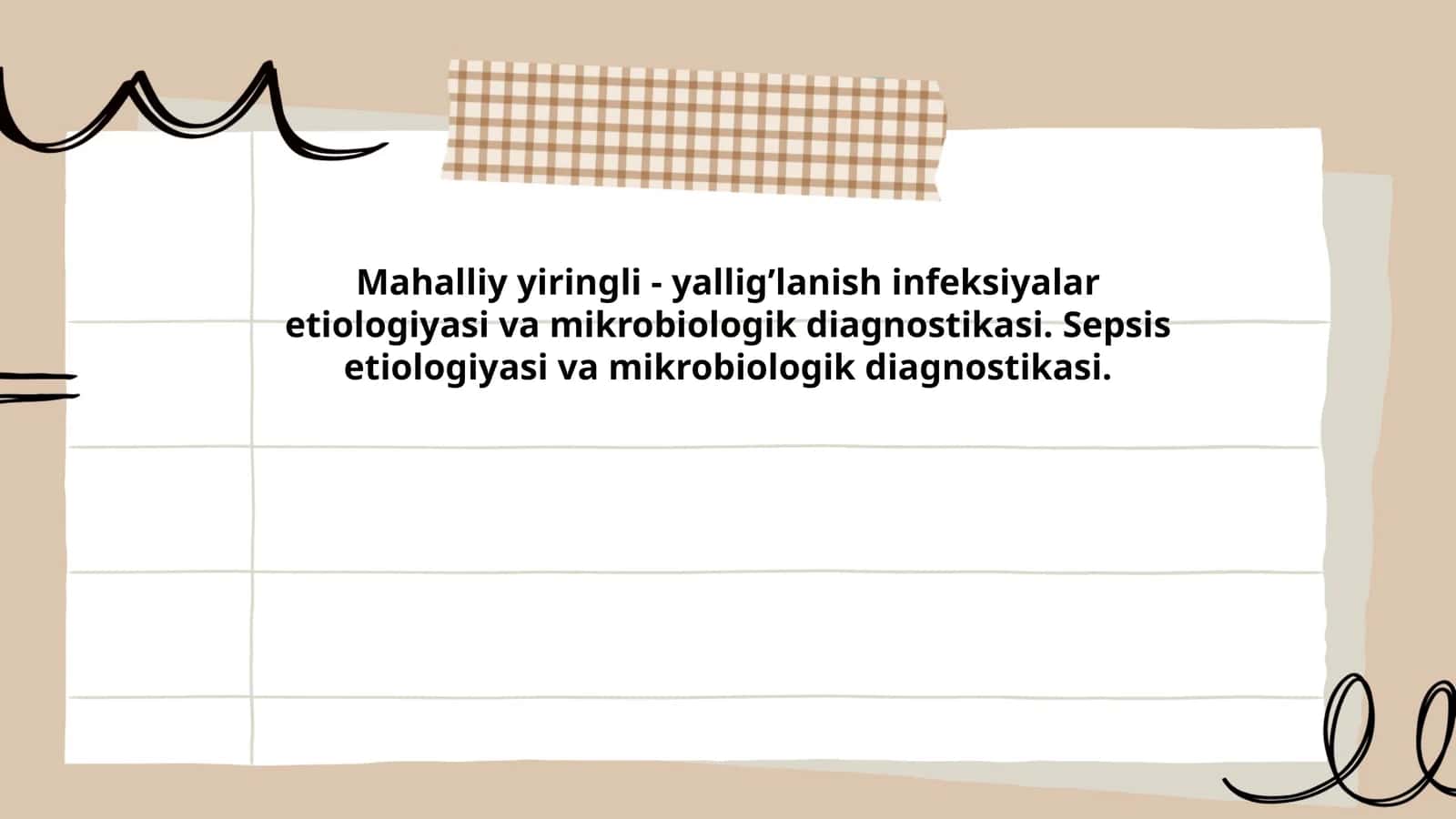 Mahalliy yiringli - yallig’lanish infeksiyalar etiologiyasi va mikrobiologik diagnostikasi 1