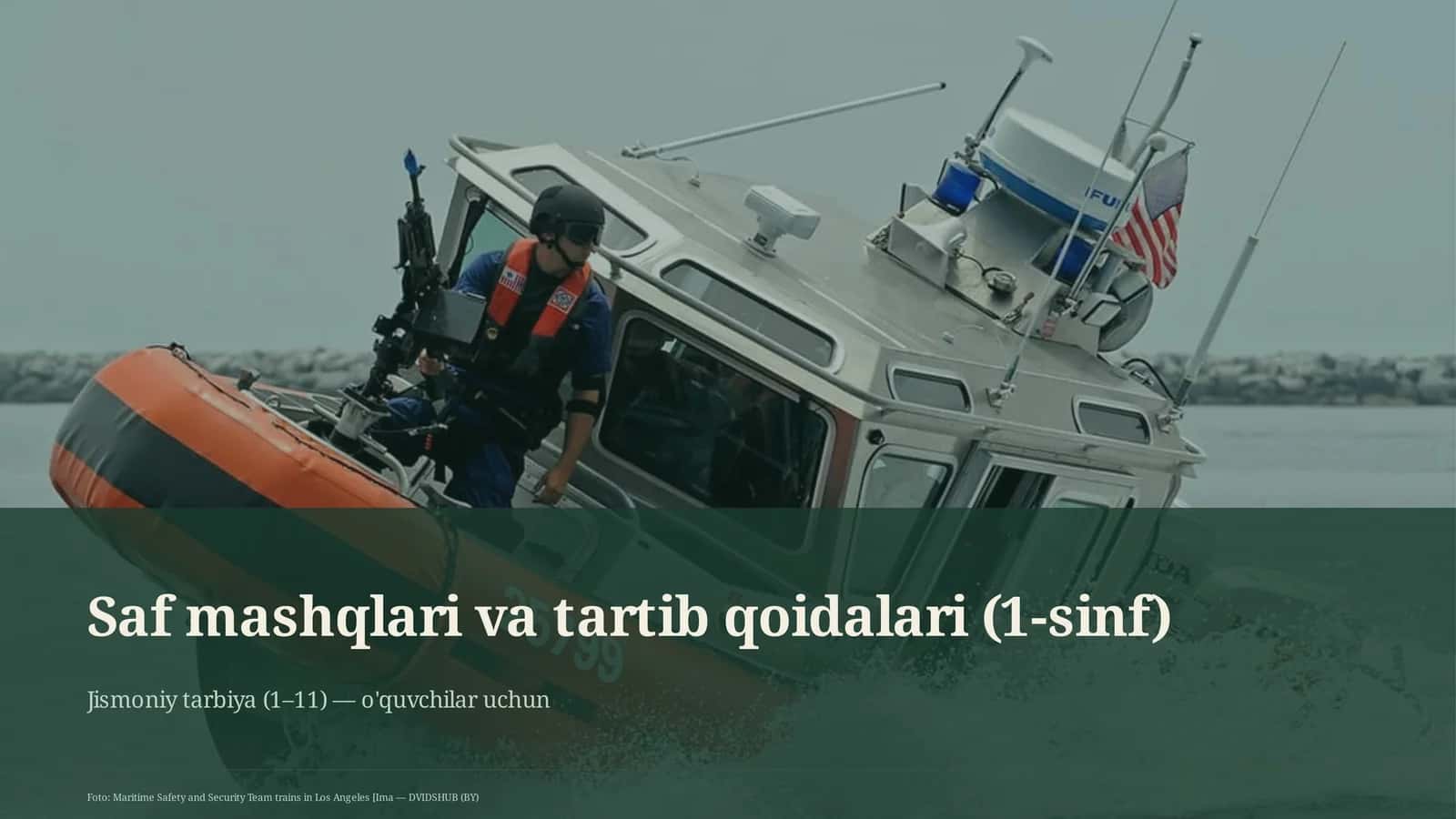 Saf mashqlari va tartib qoidalari (1-sinf) 1