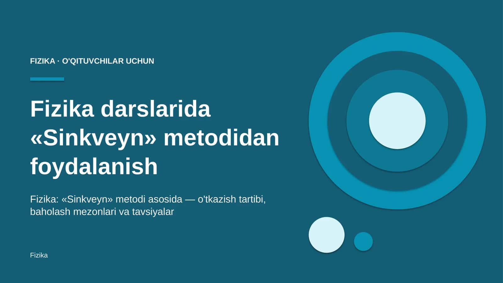 fizika darslarida sinkveyn metodidan foydalanish 8402 1