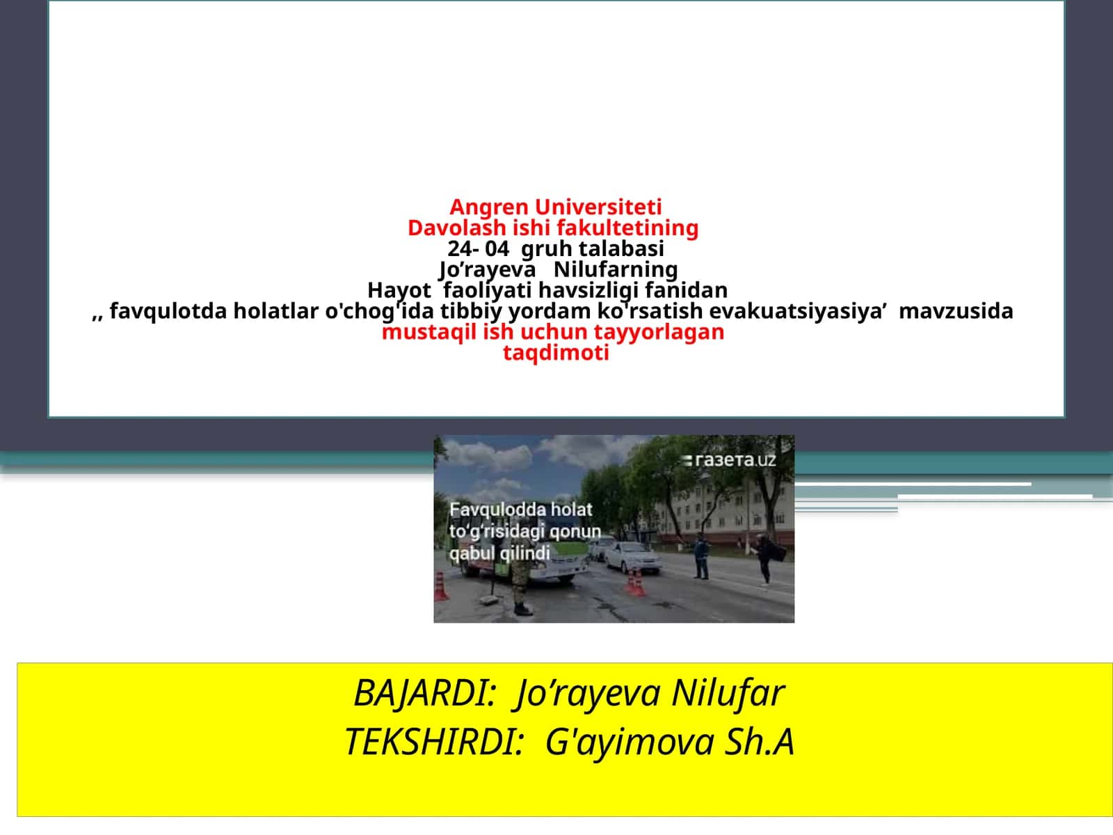 Jo’rayeva Nilufar 1