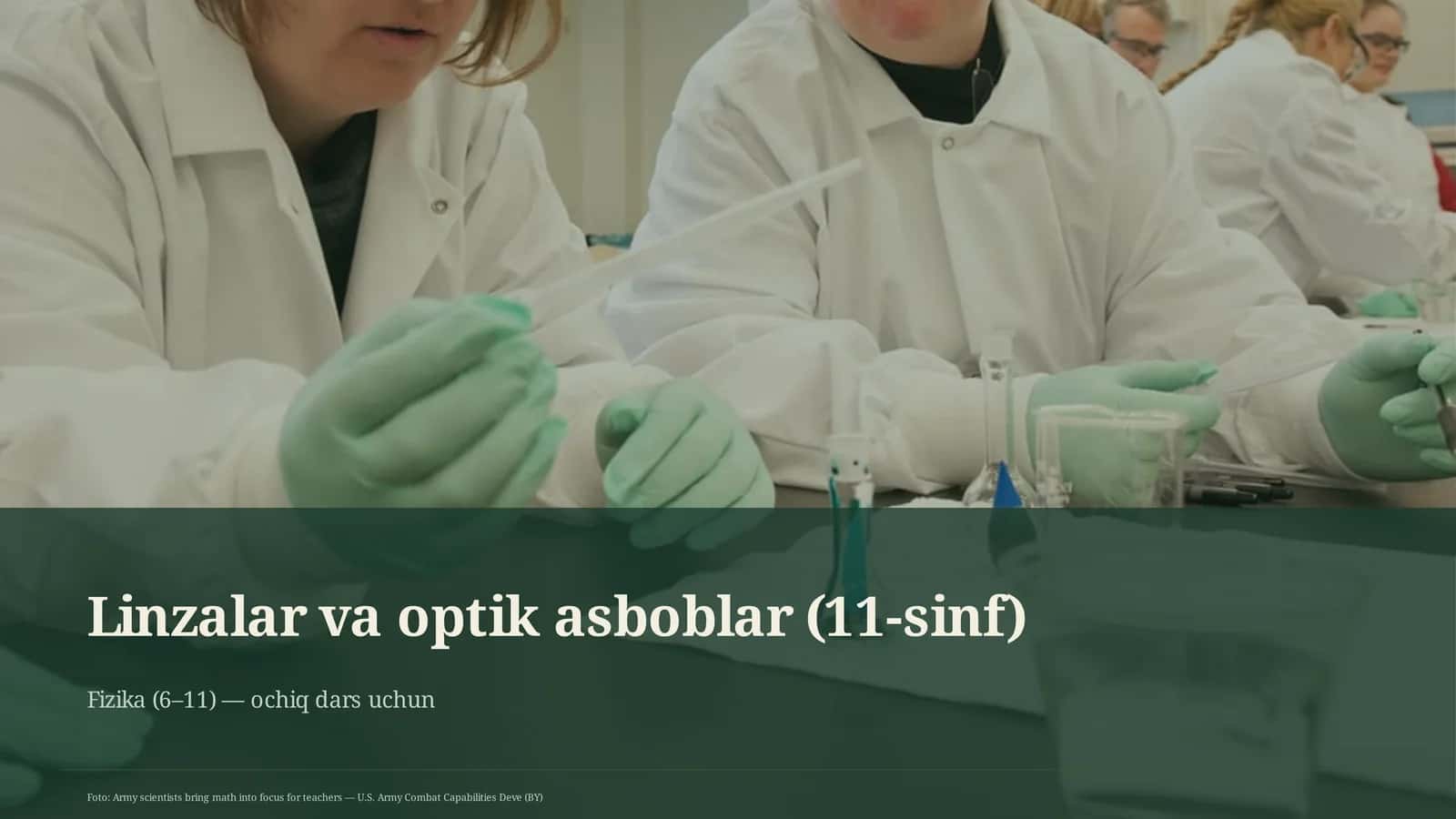 Linzalar va optik asboblar (11-sinf) 1