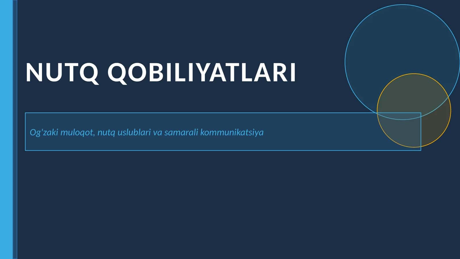 Nutq Qobiliyatlari 1