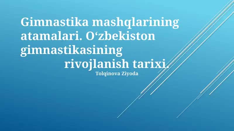 Gimnastika mashqlarining atamalari 1