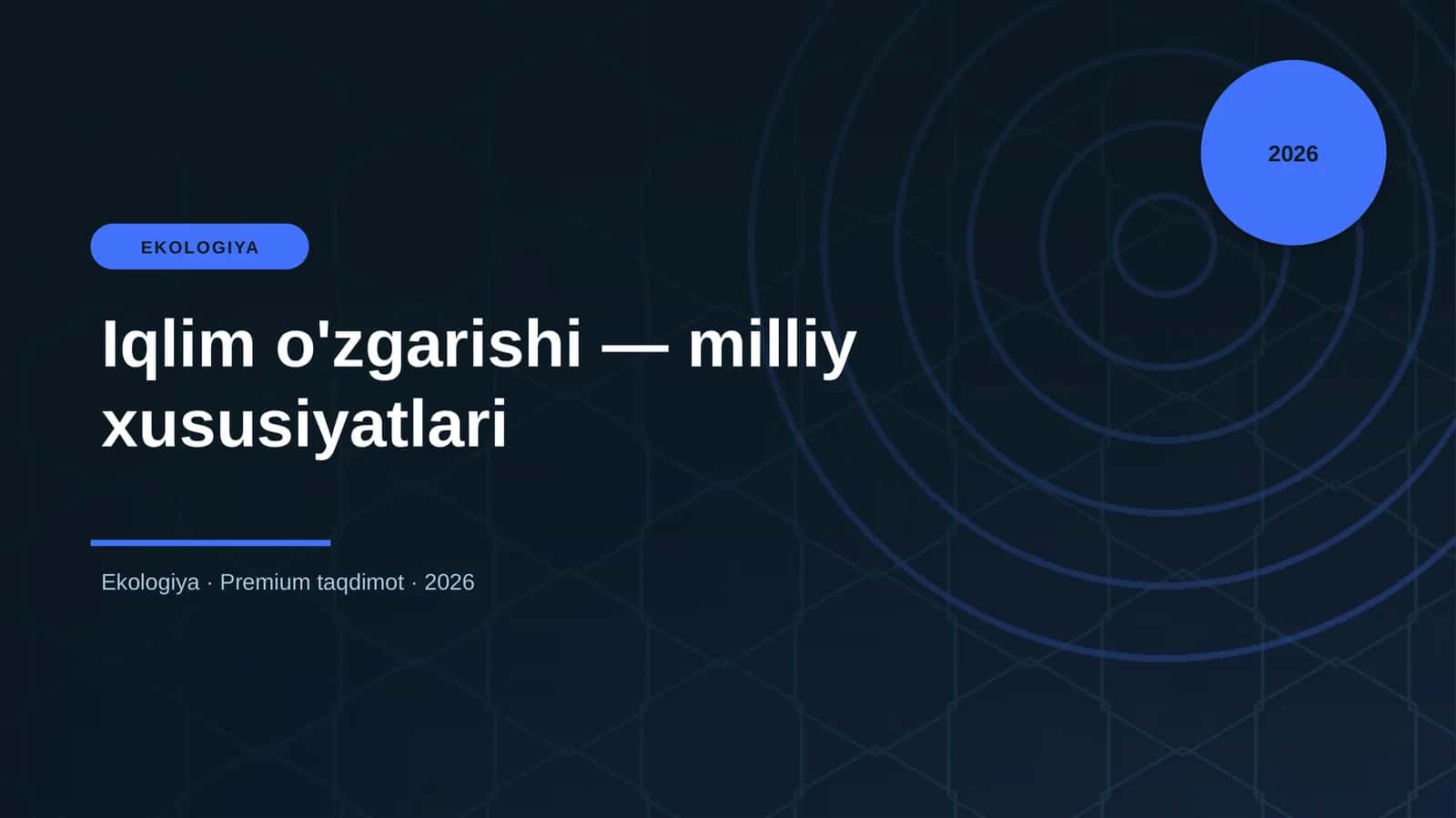 Iqlim o'zgarishi — milliy xususiyatlari 1
