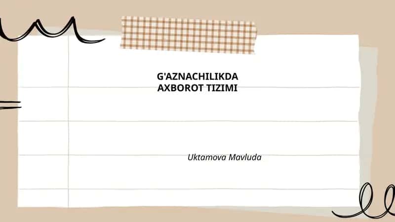 G'aznachilikda axborot tizimi 1