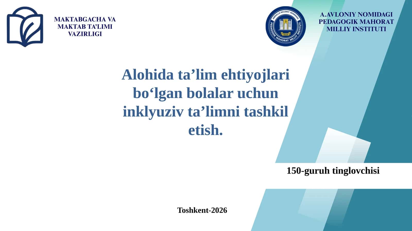 Alohida ta’lim ehtiyoqlari 1
