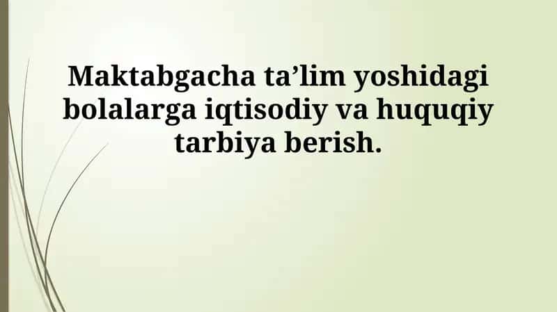 Iqtisodiy va huquqiy tarbiya 1