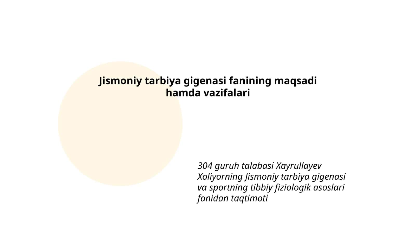 Jismoniy tarbiya gigenasi fanining maqsadi hamda vazifalari 1