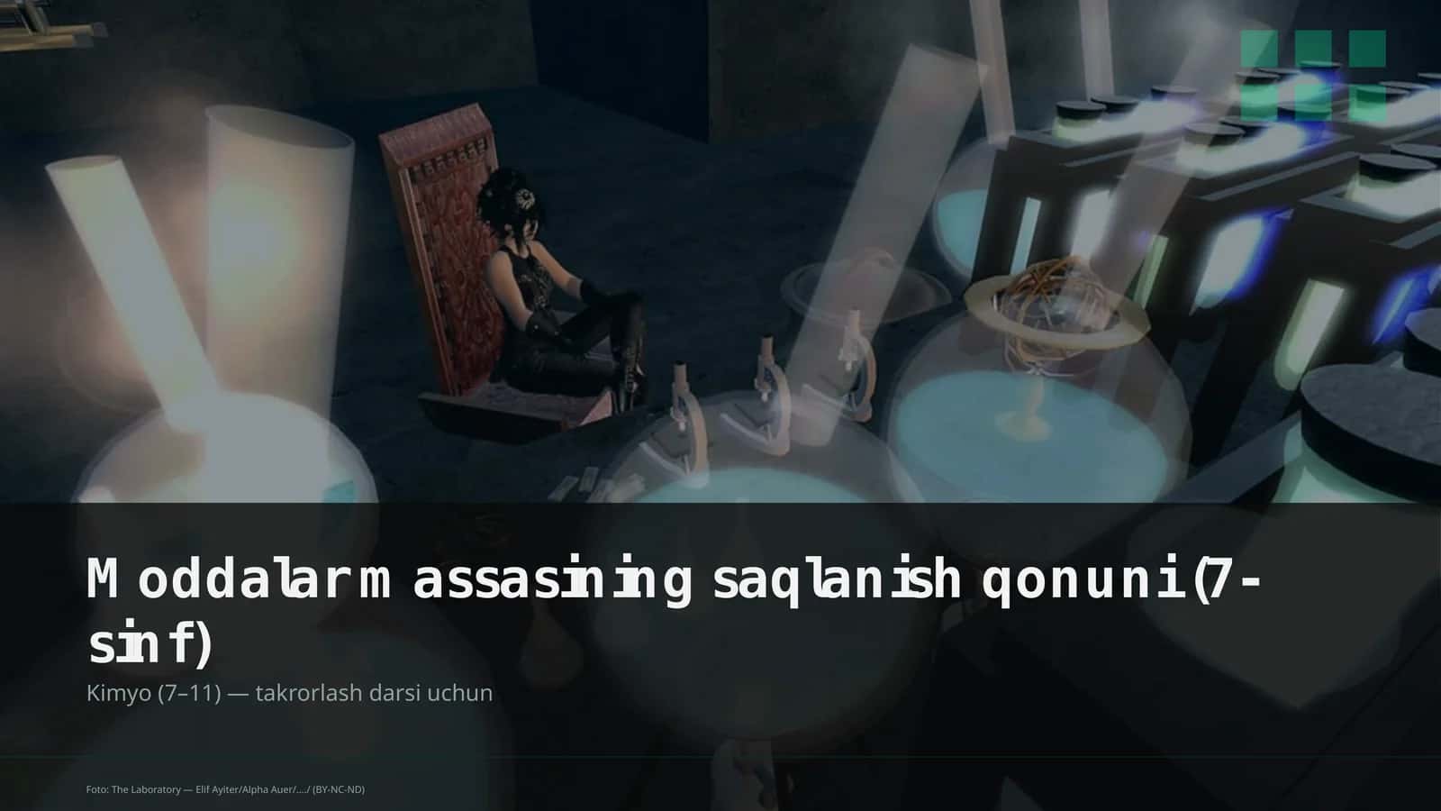 Moddalar massasining saqlanish qonuni (7-sinf) 1