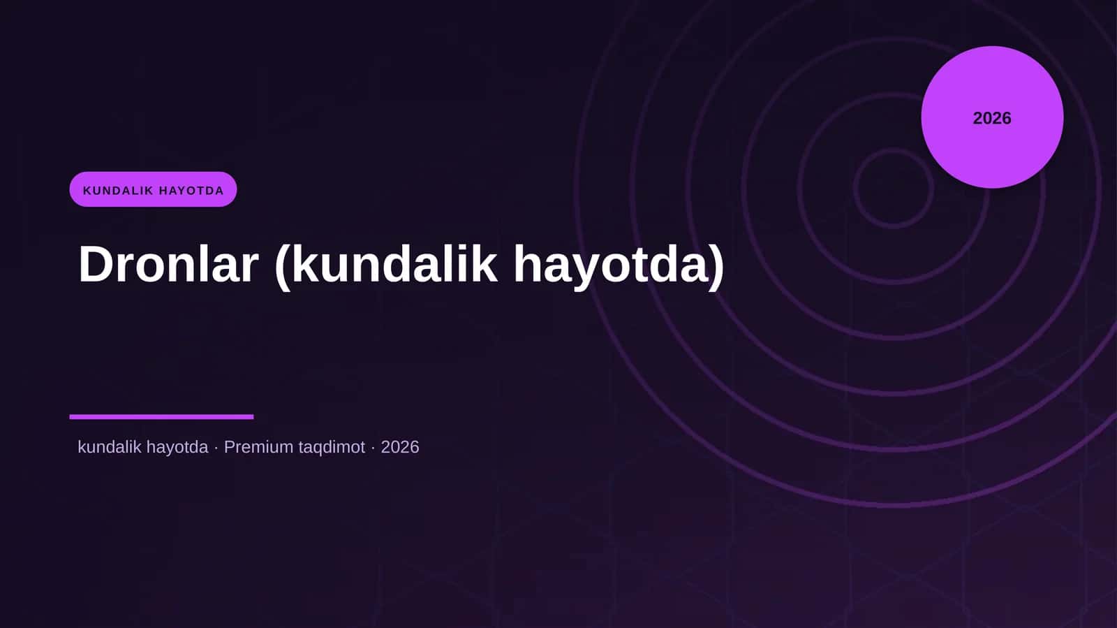 Dronlar (kundalik hayotda) 1