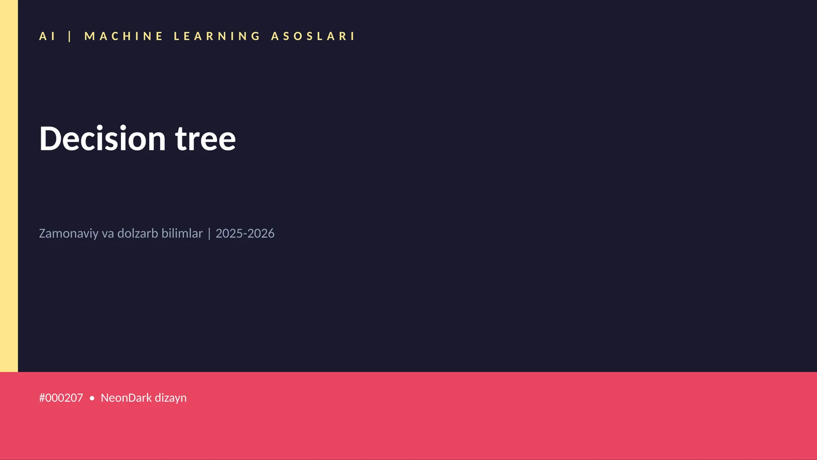 Machine Learning Asoslari 1
