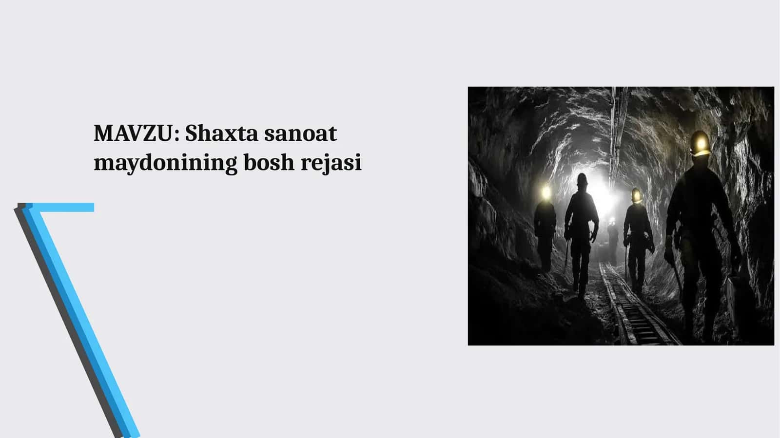 Shaxta sanoat maydonining bosh rejasi 1