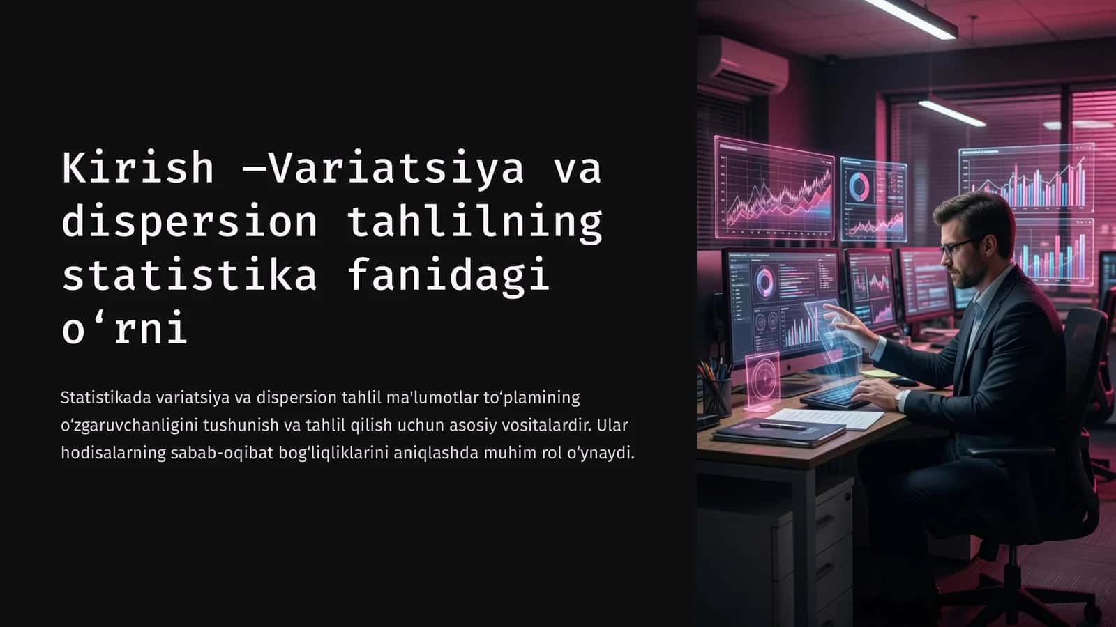 Variatsiya va dispersion tahlili 1