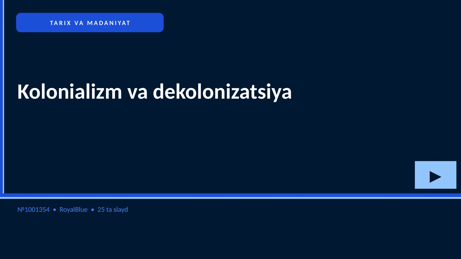 Kolonializm va dekolonizatsiya 1