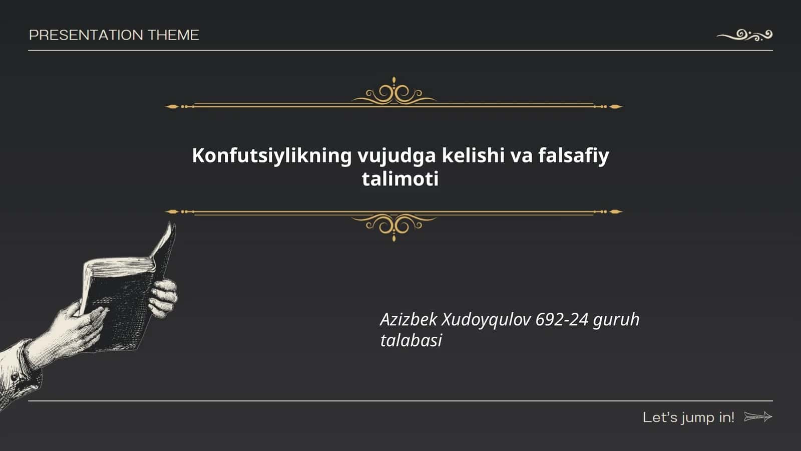 Konfutsiylikning vujudga kelishi va falsafiy talimoti 1