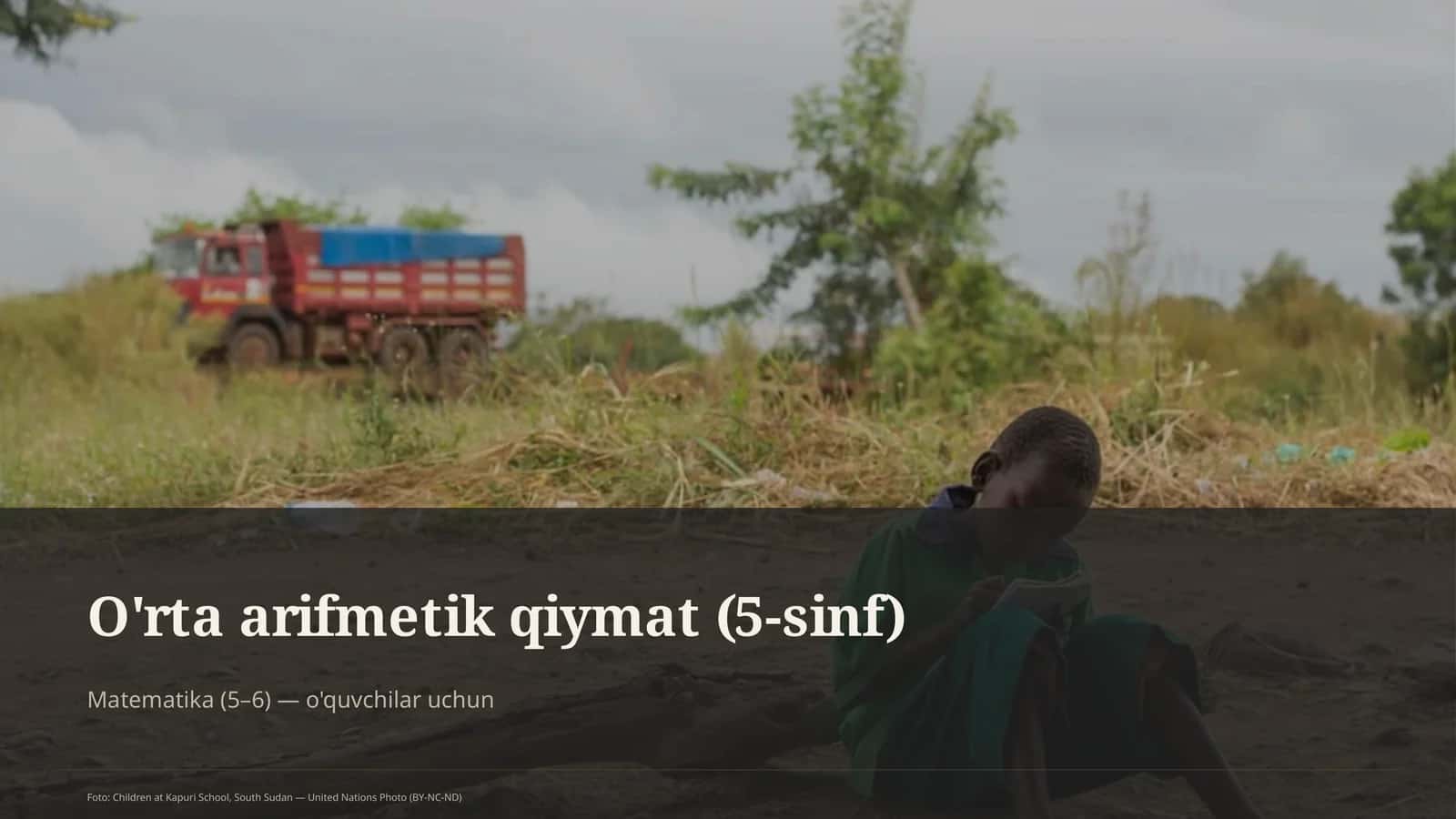 O'rta arifmetik qiymat (5-sinf) 3