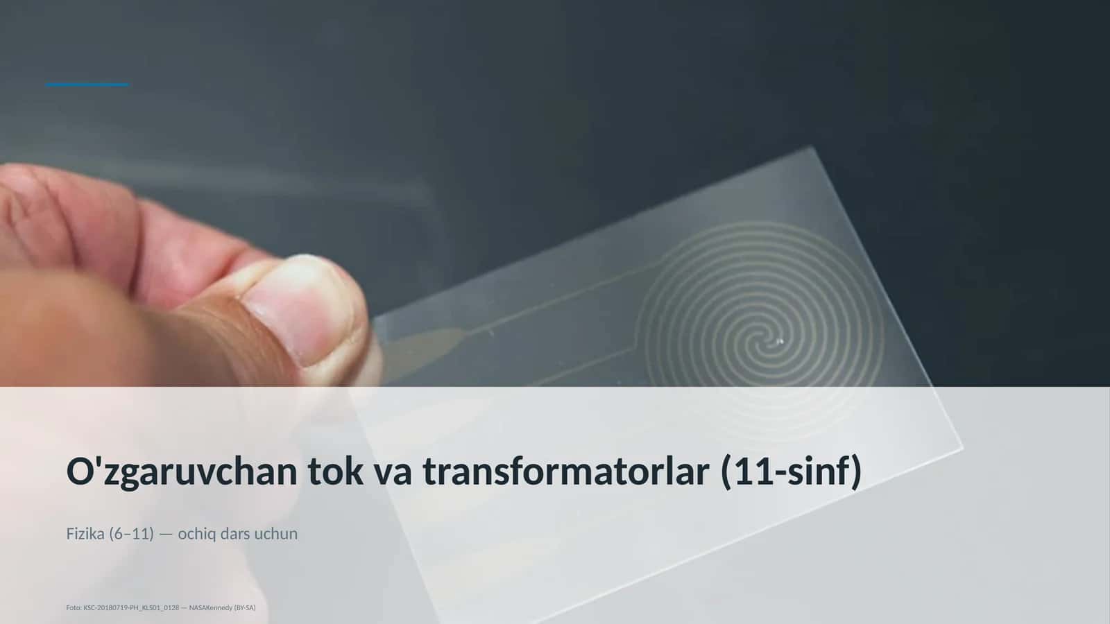 O'zgaruvchan tok va transformatorlar (11-sinf) 3