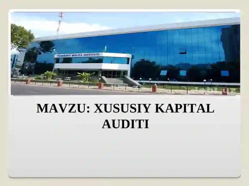 Xususiy Kapital Audit